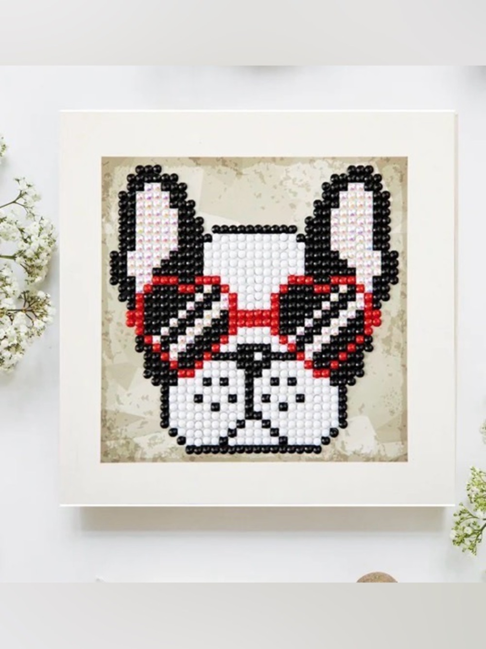 Diamond Dotz Cool sunnies Dog Diamond Craft Kit with Dotz Gems 5.1"x5.1" - Picture 2 of 4